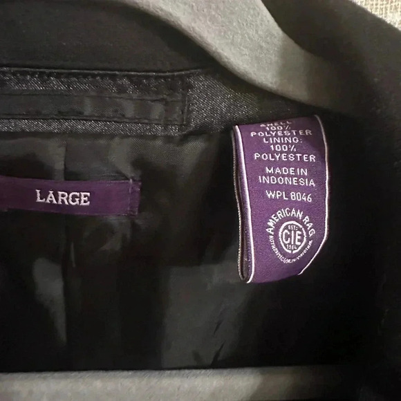 American Rags Button Up Blazer Black Size Large - Picture 5 of 8